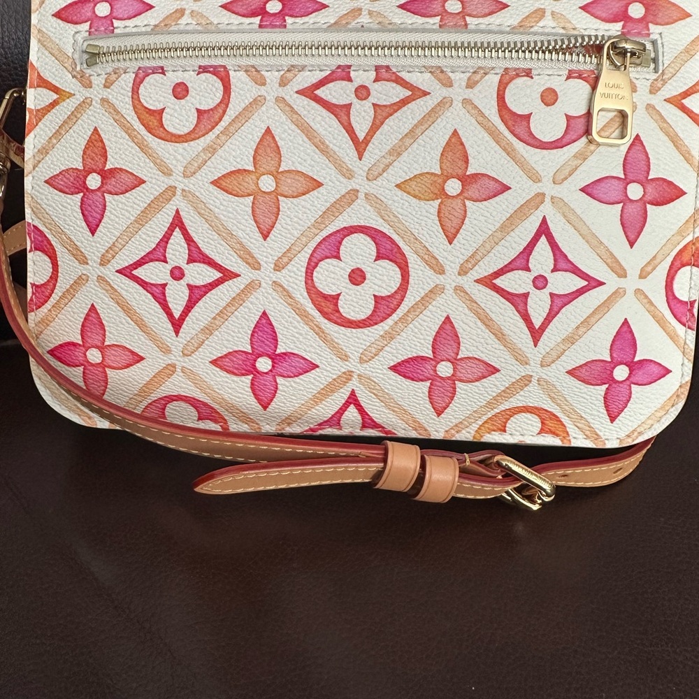Louis Vuitton Floral Crossbody Bag in Pink and Orange - Picture 8 of 9